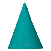 Rustige & eenvoudige visuele turquoise gestructure feesthoedjes (Rechts)