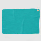 Rustige & eenvoudige visuele turquoise gestructure golfhanddoek (Horizontaal)