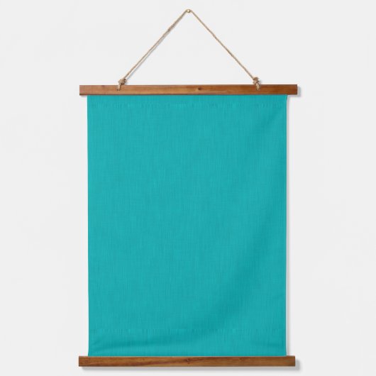Rustige & eenvoudige visuele turquoise gestructure hangend wandkleed (Voorkant)