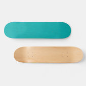 Rustige & eenvoudige visuele turquoise gestructure persoonlijk skateboard (Horizontaal)