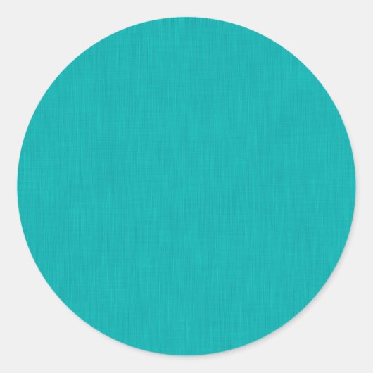 Rustige & eenvoudige visuele turquoise gestructure ronde sticker (Voorkant)