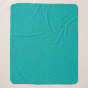 Rustige & eenvoudige visuele turquoise gestructure sherpa deken