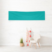 Rustige & eenvoudige visuele turquoise gestructure spandoek (Insitu)