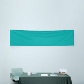Rustige & eenvoudige visuele turquoise gestructure spandoek (Beurs)
