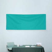 Rustige & eenvoudige visuele turquoise gestructure spandoek (Beurs)
