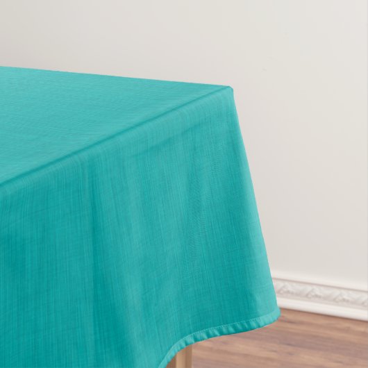 Rustige & eenvoudige visuele turquoise gestructure tafelkleed (Voorbeeld)