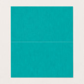 Rustige & eenvoudige visuele turquoise gestructure visitekaartje (Buitenkant ongevouwen)
