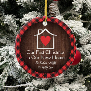 Rustige Eerste Kerstmis Nieuwe startpagina Keramisch Ornament