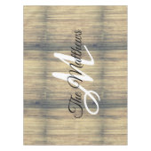 Rustige eik Creëer Uw eigen monogram Familienaam Tafelkleed (Voorkant)