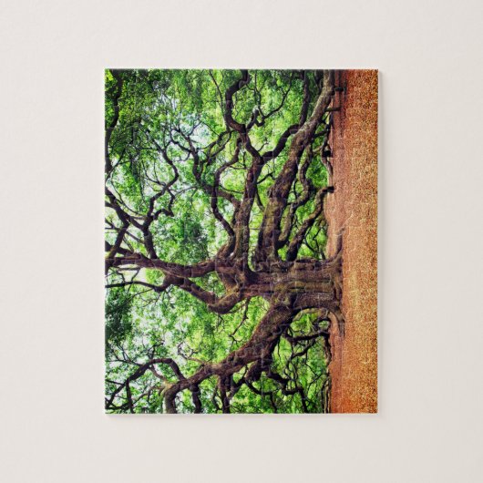 Rustige eikenboom legpuzzel (Verticaal)