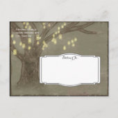 Rustige eikenboom Mason Jars Save the Date Briefka Aankondigingskaart (Achterkant)