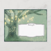 Rustige eikenboom Mason Jars Save the Date Briefka Aankondigingskaart (Achterkant)