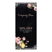 rustige elegant botanisch karton floraal reclamekaart (Voorkant)