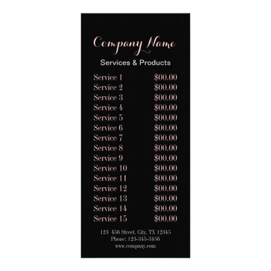 rustige elegant botanisch karton floraal reclamekaart (Achterkant)