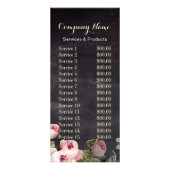 rustige elegant  botanisch karton floraal reclamekaart (Achterkant)