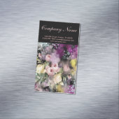 rustige elegant  botanisch karton floraal visitekaartje magneet (Voorbeeld)