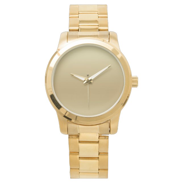 Rustige Elegant Gold Blauwgroen Mannen Bracelet Wa Horloge (Voorkant)