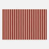 Rustige Elegant Red Roses Polka Dots Stripes Solid Inpakpapier Vel (Voorkant 3)