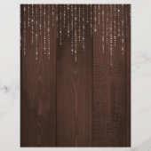 Rustige, elegante bruine schuur, receptkaart (Achterkant)