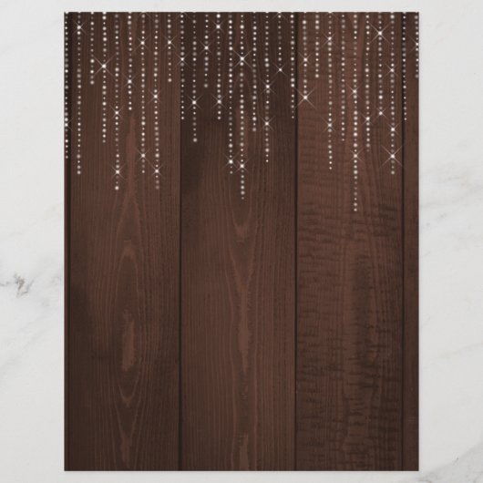 Rustige, elegante bruine schuur, receptkaart (Achterkant)