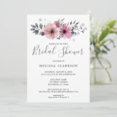 Rustige elegante waterverf bloemen Vrijgezellenfee Kaart (Staand voorkant)