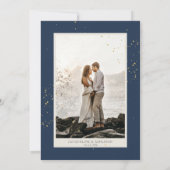 Rustige elegante Waterverf drijft marineroze in Kaart (Achterkant)