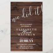 Rustige Elopement Wedding Reception EDIT TEKST (Voorkant)