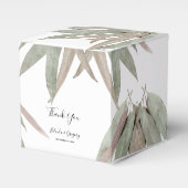 Rustige elyptusbruistocht bedankdoosjes (Voorkant Zijde)