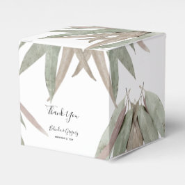 Rustige elyptusbruistocht bedankdoosjes