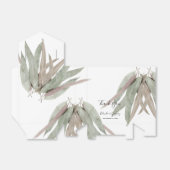 Rustige elyptusbruistocht bedankdoosjes (Uitgevouwen)