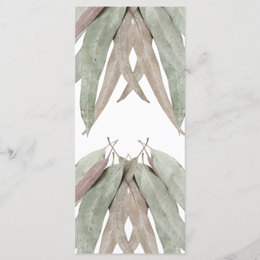 Rustige elyptusbruistocht menu (Achterkant)