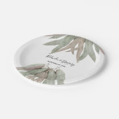 Rustige elyptusbruistocht papieren bordje (Gekanteld)