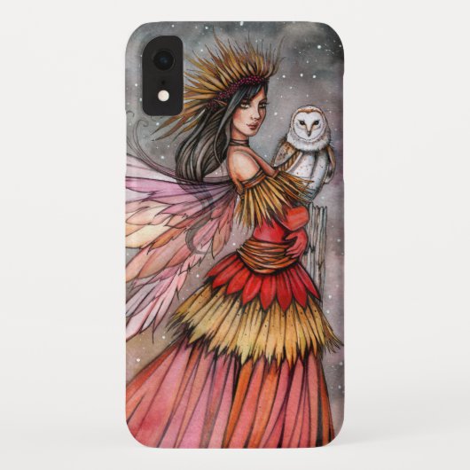Rustige Ember Fee en Uil Fantasie Kunst Case-Mate iPhone Case (Achterkant)