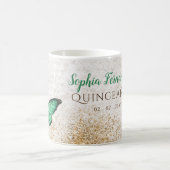 Rustige  Emerald Green Gold Butterfly Koffiemok (Center)