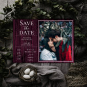 Rustige en eenvoudige foto | Magenta slaat de datu Save The Date
