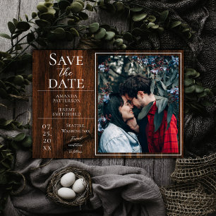 Rustige en eenvoudige foto sparen de Datum Save The Date