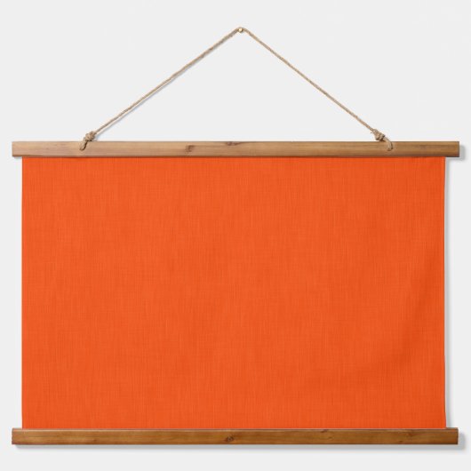 Rustige en eenvoudige oranje textuur achtergrond  hangend wandkleed (Voorkant)