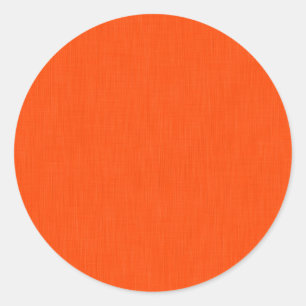 Rustige en eenvoudige oranje textuur achtergrond ronde sticker