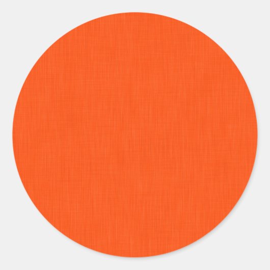 Rustige en eenvoudige oranje textuur achtergrond ronde sticker (Voorkant)
