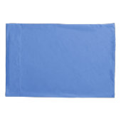 Rustige en eenvoudige visuele blauwe textuur achte kussensloop (Achterkant-Links)