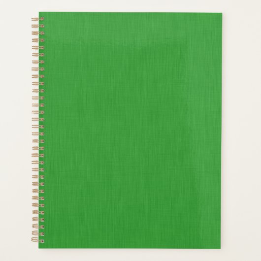 Rustige en eenvoudige visuele groene textuur achte planner (Voorkant)
