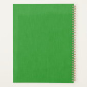 Rustige en eenvoudige visuele groene textuur achte planner (Achterkant)