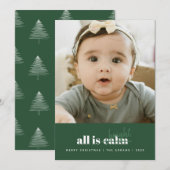 Rustige en heldere vakantie Groeten Kaart (Voorkant / Achterkant)