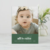 Rustige en heldere vakantie Groeten Kaart (Staand voorkant)