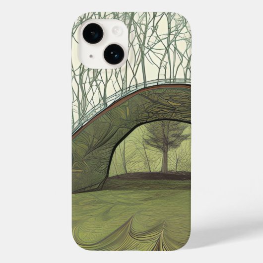 Rustige en vredige camping scene Case-Mate iPhone case (Achterkant)