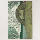 Rustige en vredige camping scene legpuzzel (Verticaal)