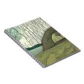 Rustige en vredige camping scene notitieboek (Rechterzijde)