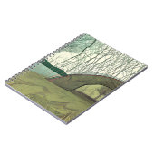 Rustige en vredige camping scene notitieboek (Linkerzijde)