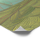 Rustige en vredige camping scene poster (Hoek)