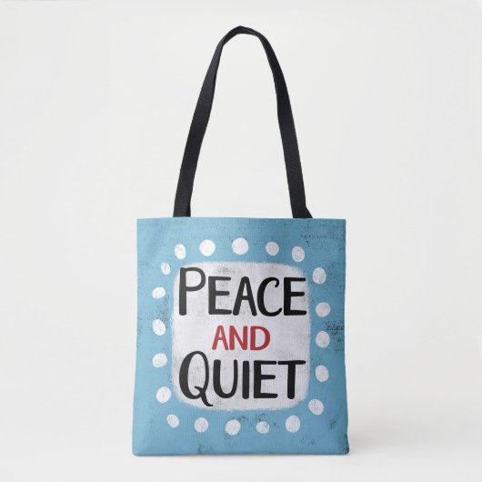 Rustige en vredige Canvas tas (Voorkant)